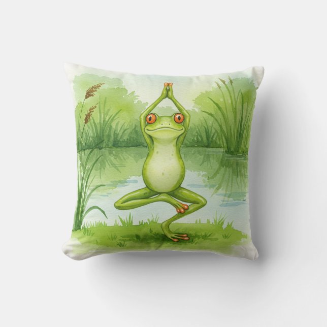 Coussin de grenouille de Yoga (Recto)