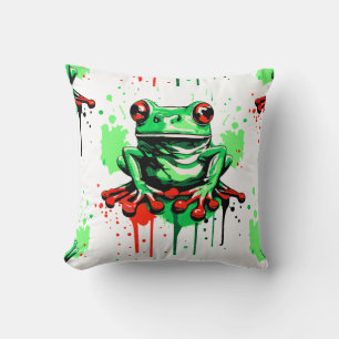 Coussin de grenouille tropicale - prince de grenou
