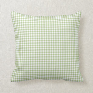Coussin de guingan en vert de margarita