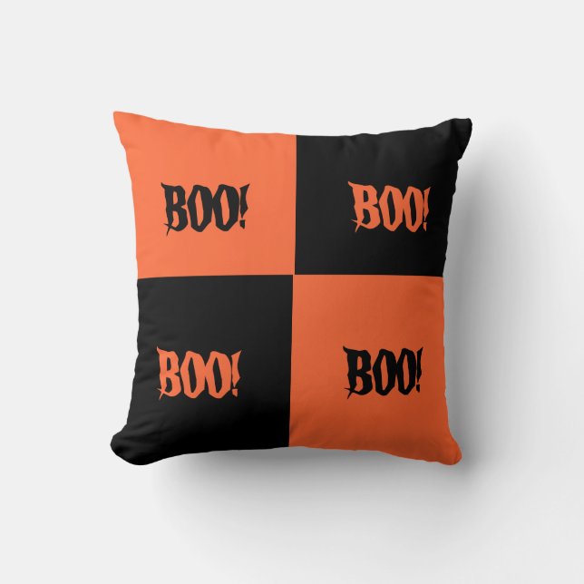 Coussin de Halloween de bloc de couleur (Recto)