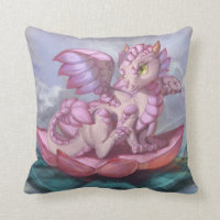 Coussin de Hatchling de dragon de Lotus