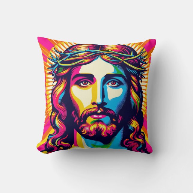Coussin de Jésus coloré ! (Recto)