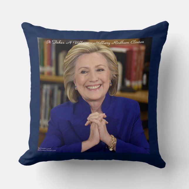 Coussin de jet 20x20 en coton avec citation de Hil (Recto)