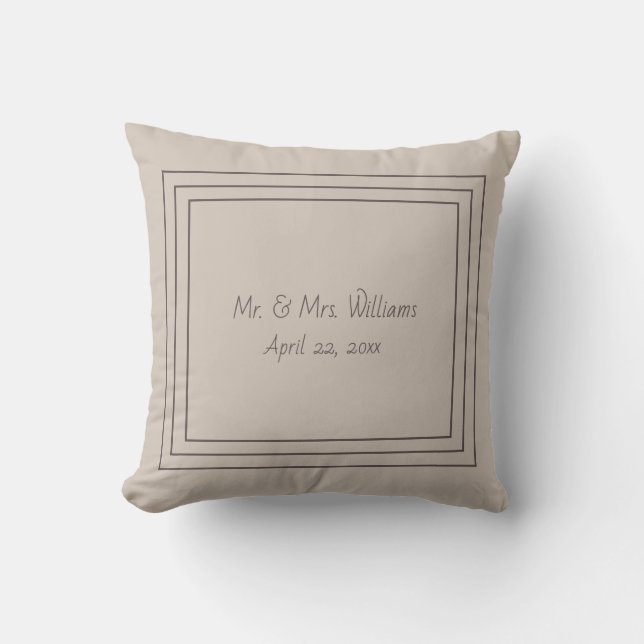 Coussin de jet à monogramme (Recto)