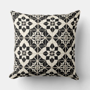 Coussin de jet à motif de carreau de carreau portu