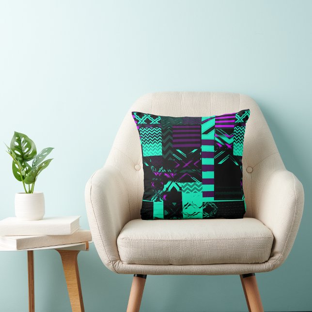 Coussin de jet à motif géométrique Afrocentrique (Créateur téléchargé)