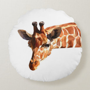 Coussin de jet à motif imprimé girafe animal afric