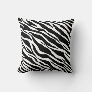 Coussin de jet à motif zèbre