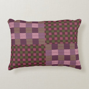 Coussin de jet à patchwork géométrique – Moderne V
