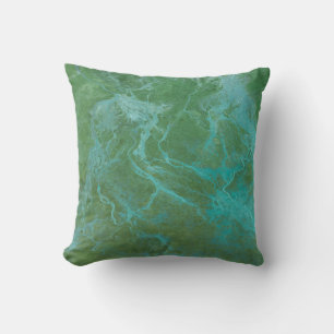 Coussin de jet abstrait de rivière