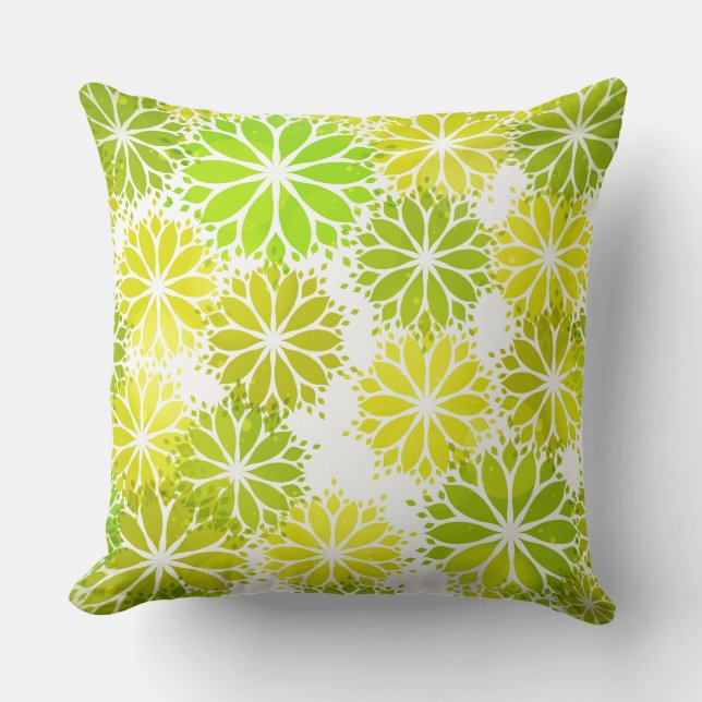 Coussin de jet accent-Fleurs (Recto)