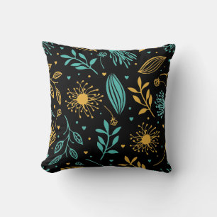 Coussin de jet accentué - Floral de la nature