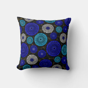 Coussin de jet African Blue Solar Burst