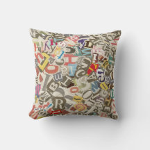 Coussin de jet Alphabet
