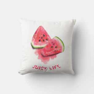 Coussin de Jet avec des Pastèques Juteuses Douces