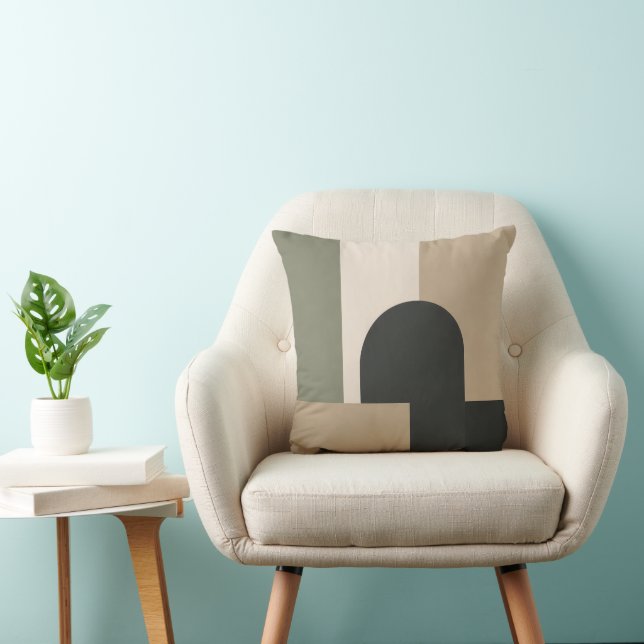 Coussin de jet Bauhaus Arch & Rectangle – Vert Sau (Chaise)