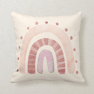 Coussin de jet Boho Rainbow Nursery en crème de te
