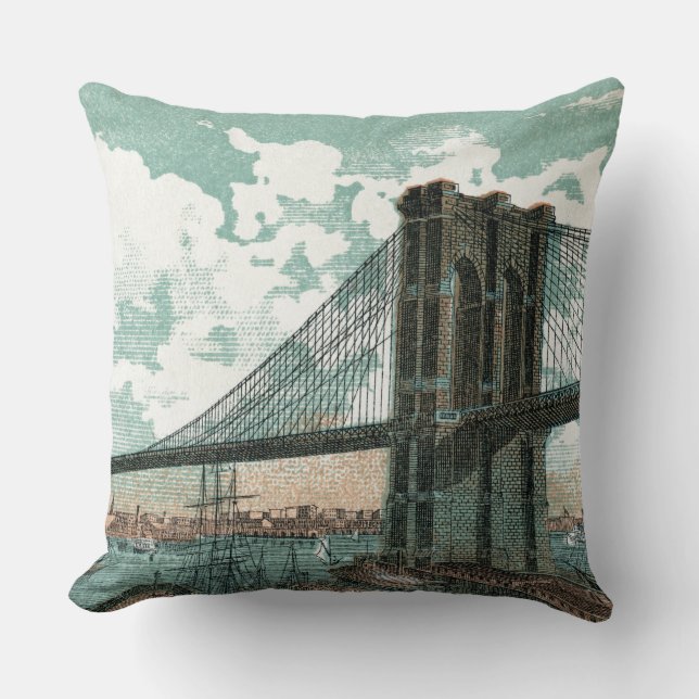 Coussin de jet Brooklyn Bridge (Recto)