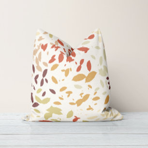 Coussin de jet chaud neutre à feuillage tombant