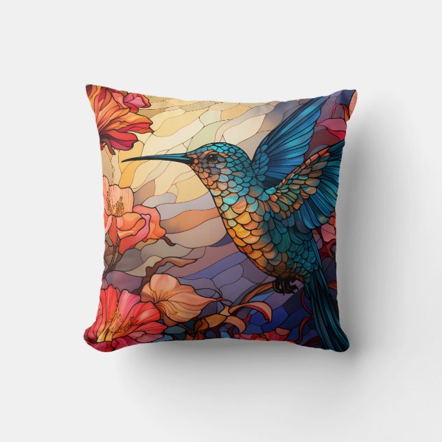 Coussin de jet colibri (Recto)