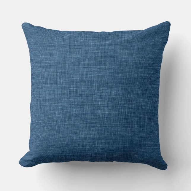 Coussin de jet côtier bleu (Recto)