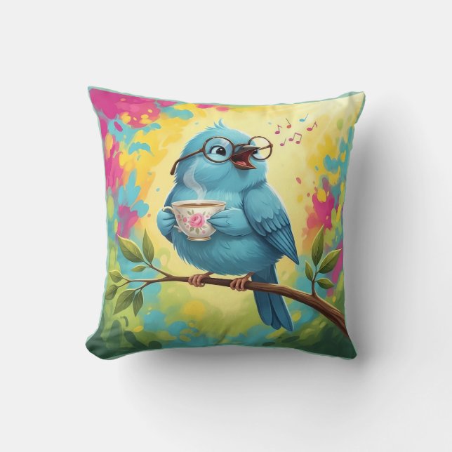 Coussin de jet Cozy Bird (Recto)