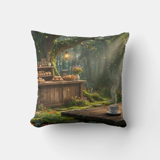 Coussin de jet Cozy Forest Bakery (Recto)