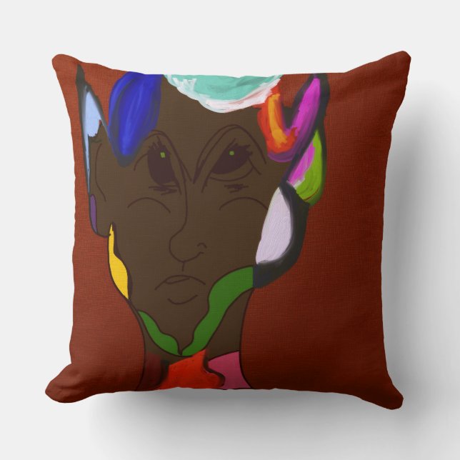 Coussin de jet d'art de carte elfique (Recto)