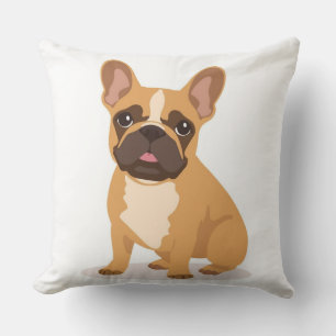 Coussin de jet de Bulldog français joueur pour cha