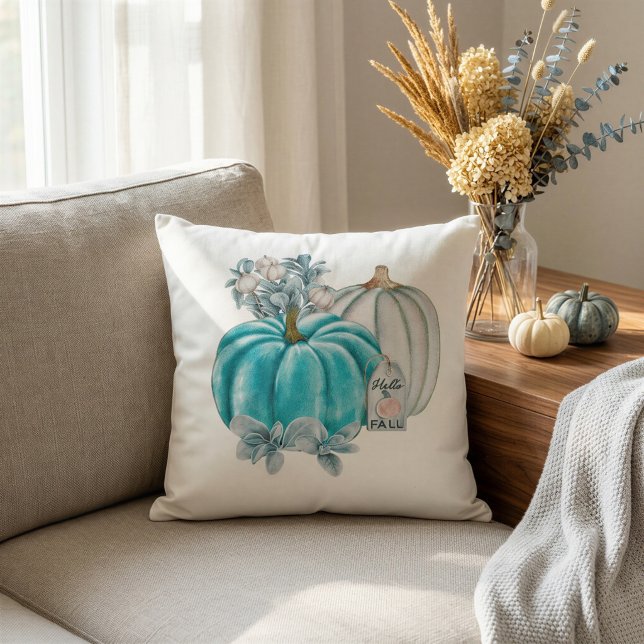 Coussin de jet de citrouille douce automne (Créateur téléchargé)