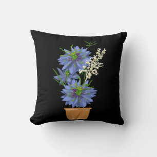 coussin de jet de décoration de fleurs