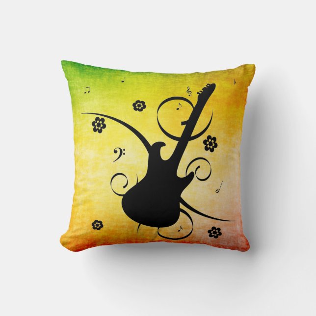 Coussin de jet de guitare (Recto)