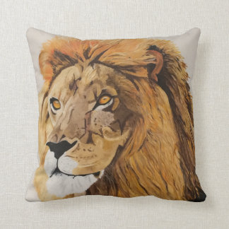 Coussin de jet de lion