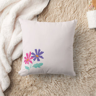 Coussin de jet de marguerite florale moderne – Ros