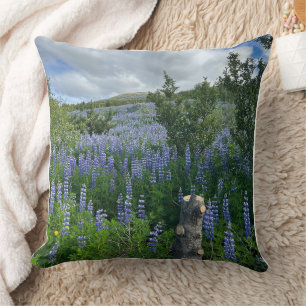 Coussin de jet de paysage de la nature islandaise