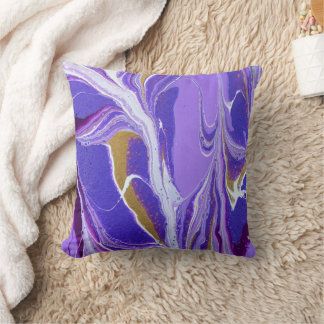 Coussin de jet de peinture abstraite belle