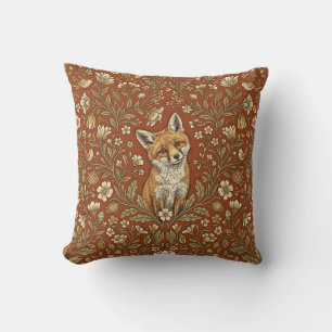 Coussin de jet de prairie de renard curieux