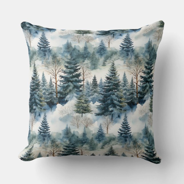 Coussin de jet de rêve de forêt enchantée (Recto)