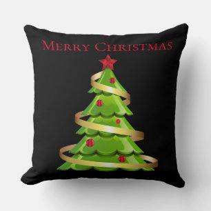 Coussin de jet de vacances-Arbre de Noël