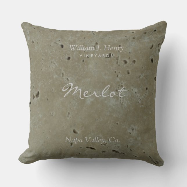 Coussin de jet de vignoble de vin (Recto)