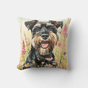 Coussin de jet – Décoration en aquarelle de Schnau