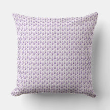 Coussin de jet délicat à motif de prairie florale 