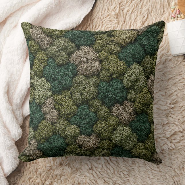 Coussin de jet Eco en mousse et lichen naturels (Couverture)