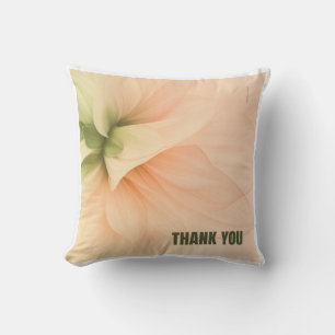 Coussin de jet élégant et doux à motif floral "Mer