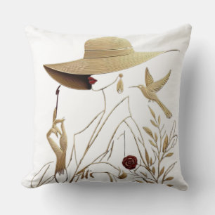 Coussin de jet élégant et sophistiqué