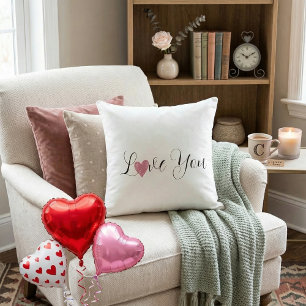  Coussin de jet élégant moderne avec citation moti