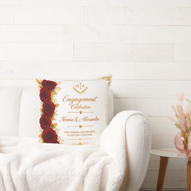 Coussin de jet élégant rose burgundy (Canapé)