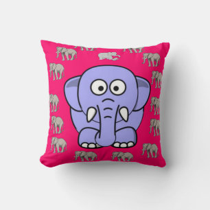 Coussin de jet éléphant