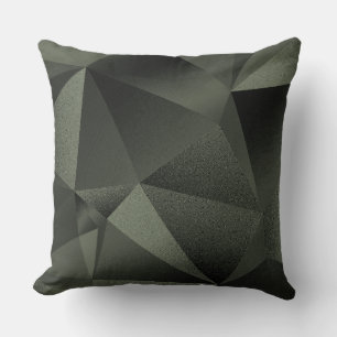 Coussin de jet en diamant géométrique à facettes S