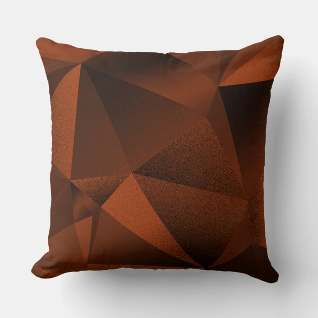 Coussin de jet en forme de diamant géométrique à f (Recto)